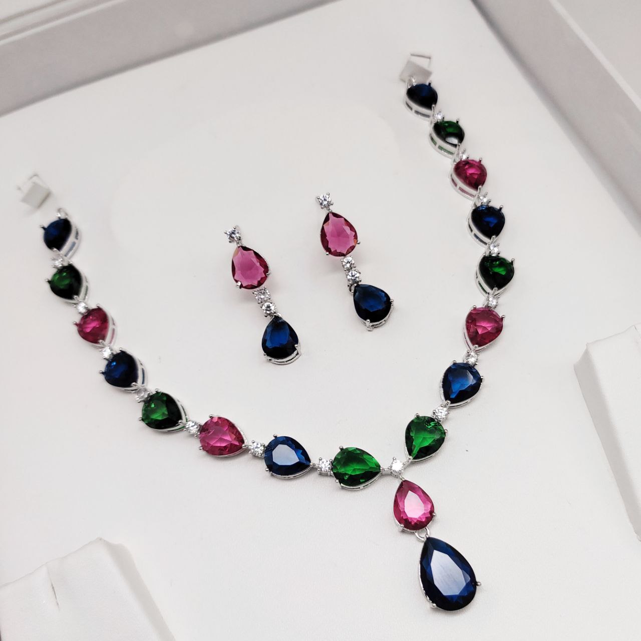 Premium cz Necklace set