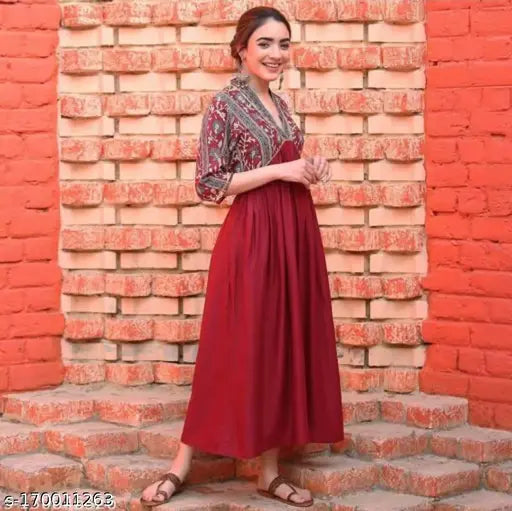 Rayon Printed Alia Cut Kurti